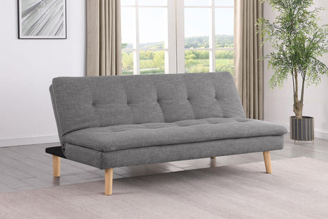 Coaster Scout Upholstered Tufted Convertible Sofa Bed Grey