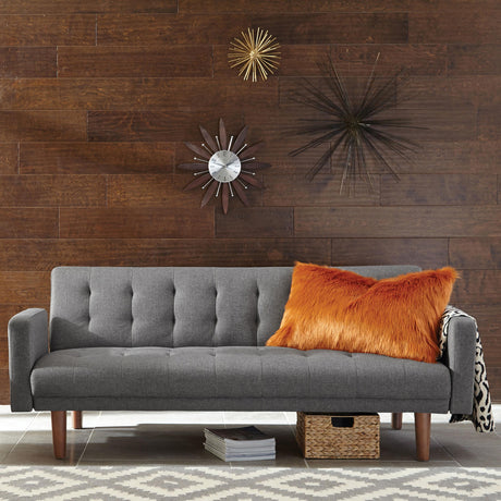 Coaster Sommer Upholstered Tufted Convertible Sofa Bed Grey