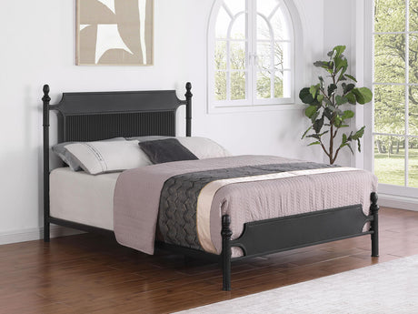 Coaster Cameron 51-inch Metal Queen Panel Bed Black