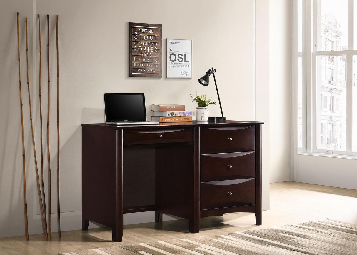 Coaster Phoenix 49-inch 3-drawer Office Computer Desk Cappuccino