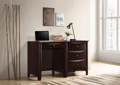 Coaster Phoenix 49-inch 3-drawer Office Computer Desk Cappuccino