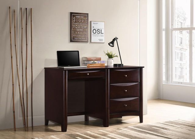 Coaster Phoenix 49-inch 3-drawer Office Computer Desk Cappuccino