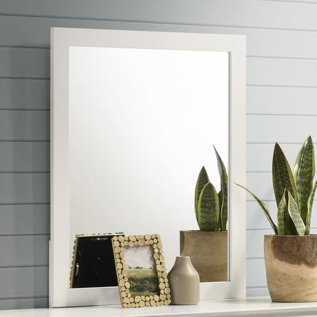 Coaster Selena Dresser Mirror Cream White