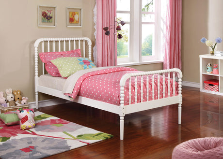 Coaster Jones Wood Twin Open Frame Bed White