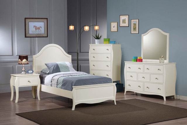 Coaster Dominique 4-piece Full Bedroom Set Cream White