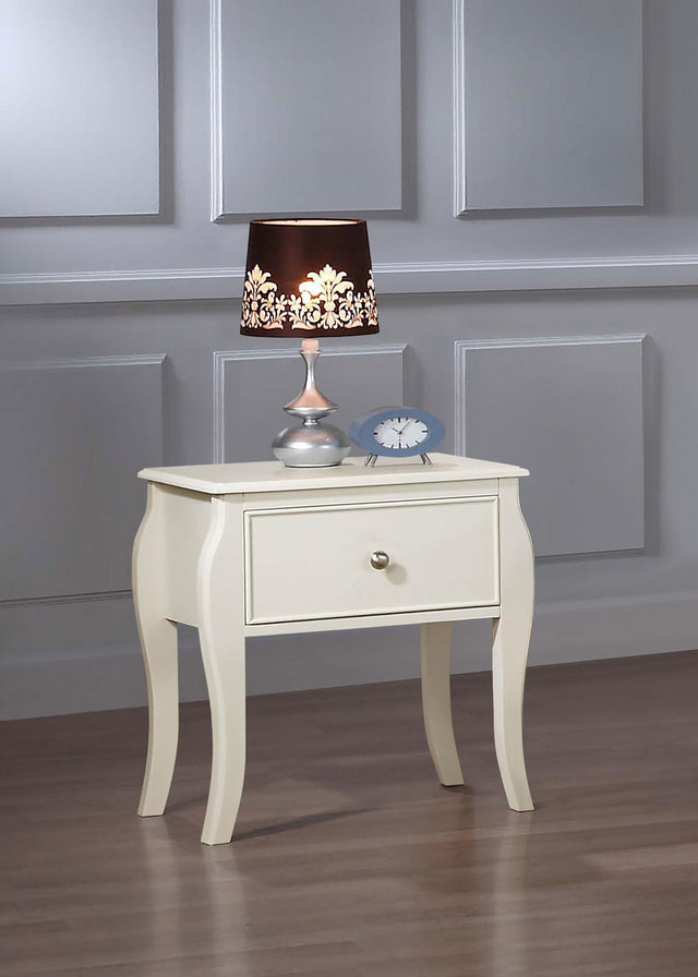 Coaster Dominique 1-drawer Youth Nightstand Cream White