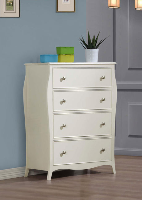 Coaster Dominique 4-drawer Bedroom Chest Cream White
