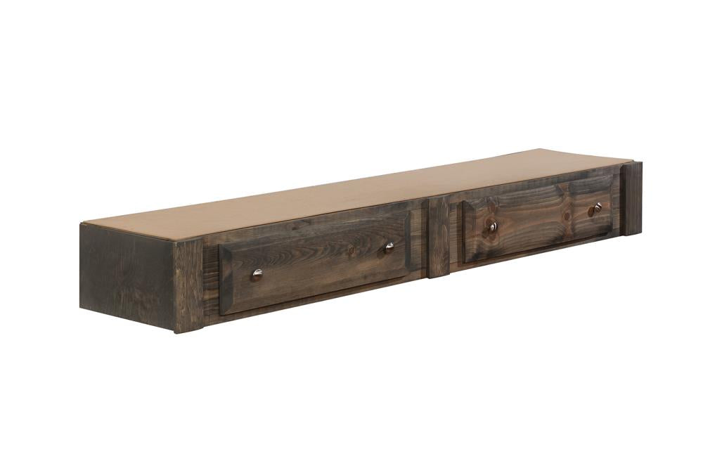 Coaster Wrangle Hill 2-drawer Wood Under Bed Storage Gun Smoke