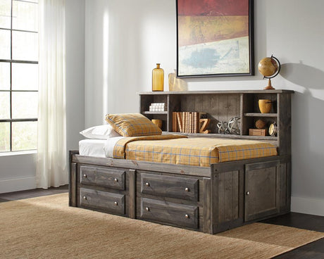 Coaster Wrangle Hill Wood Twin Storage Daybed Gunsmoke
