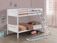 Coaster Littleton Wood Twin Over Twin Bunk Bed White