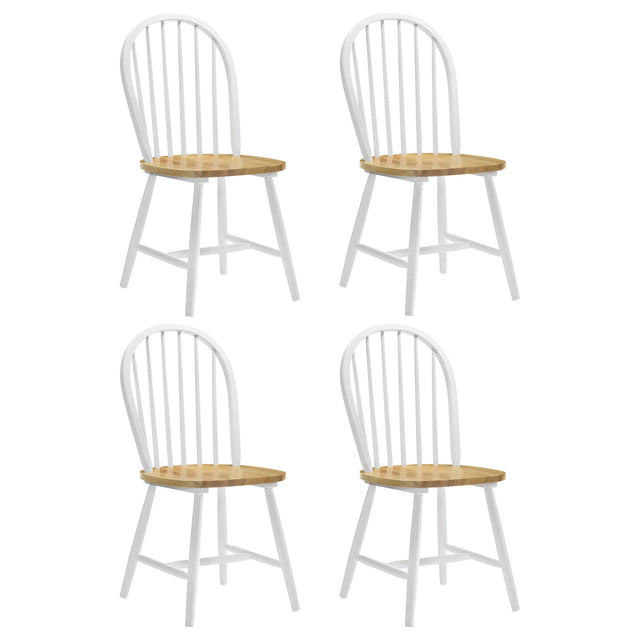 Coaster Cinder Wood Dining Side Chair White (Set of 4)