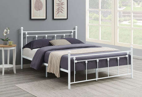 Coaster Canon Metal Queen Open Frame Bed White