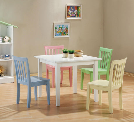 Coaster Rory 5-piece Kids Table and Chairs Set Multi Color