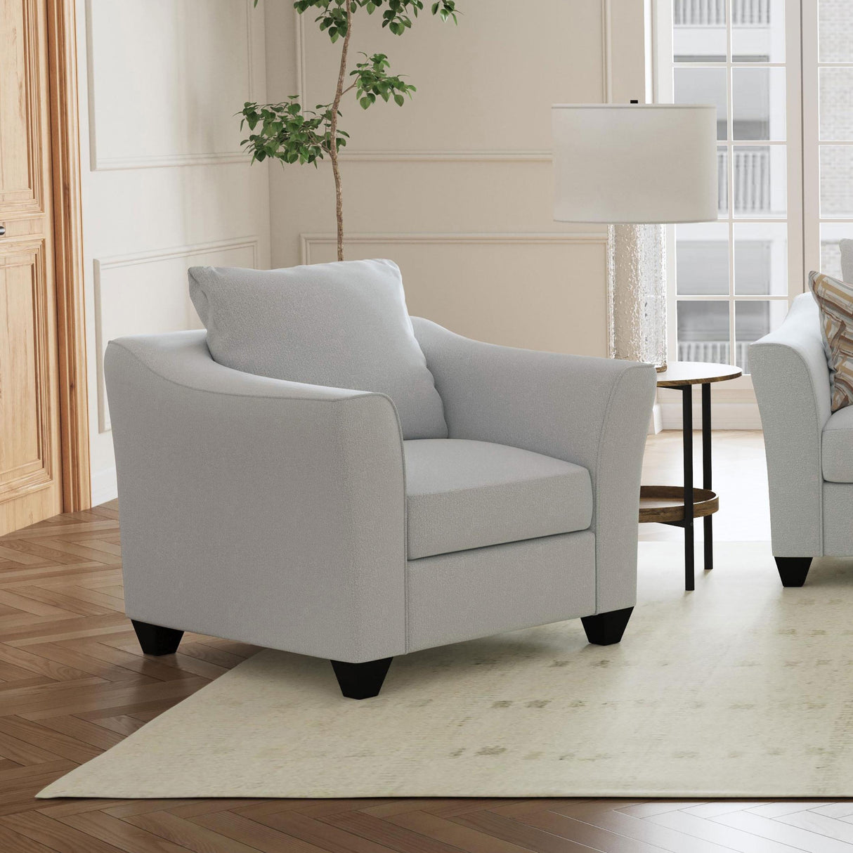 Coaster Salizar Upholstered Flared Arm Accent Chair Sand