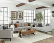 Coaster Apperson 3-piece Upholstered Track Arm Sofa Set Light Grey