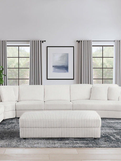 Coaster Emberson Upholstered Rectangular Storage Ottoman Ivory