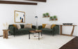 Coaster Jade 2-piece Chenille Upholstered Sofa Set Green