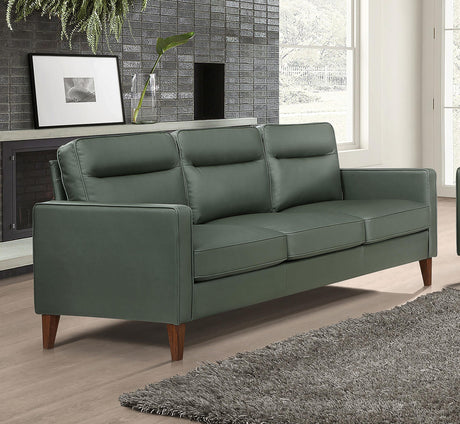 Coaster Jonah Upholstered Track Arm Sofa Green