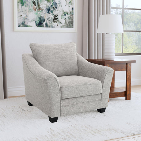 Coaster Tomkins Boucle Upholstered Chair Light Grey