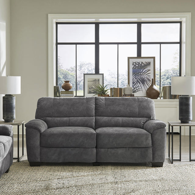 Coaster Hartsook Upholstered Padded Arm Sofa Charcoal Grey