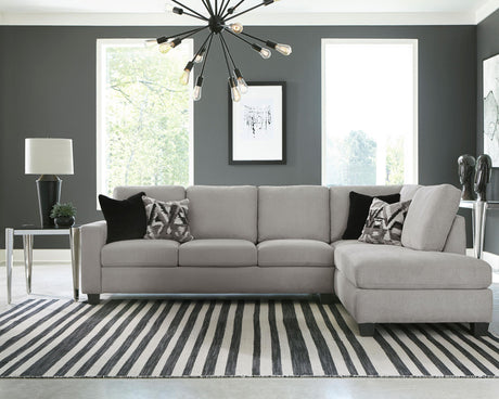 Coaster Whitson Upholstered Track Arm Sectional Chaise Sofa Stone