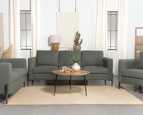 Coaster Tilly Upholstered Track Arm Sofa Sage