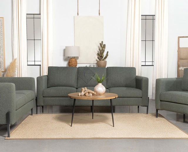 Coaster Tilly Upholstered Track Arm Sofa Sage