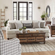 Coaster Glenn Upholstered English Arm Sofa Light Grey and Grey