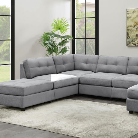 Coaster Claude Upholstered Corner Dove