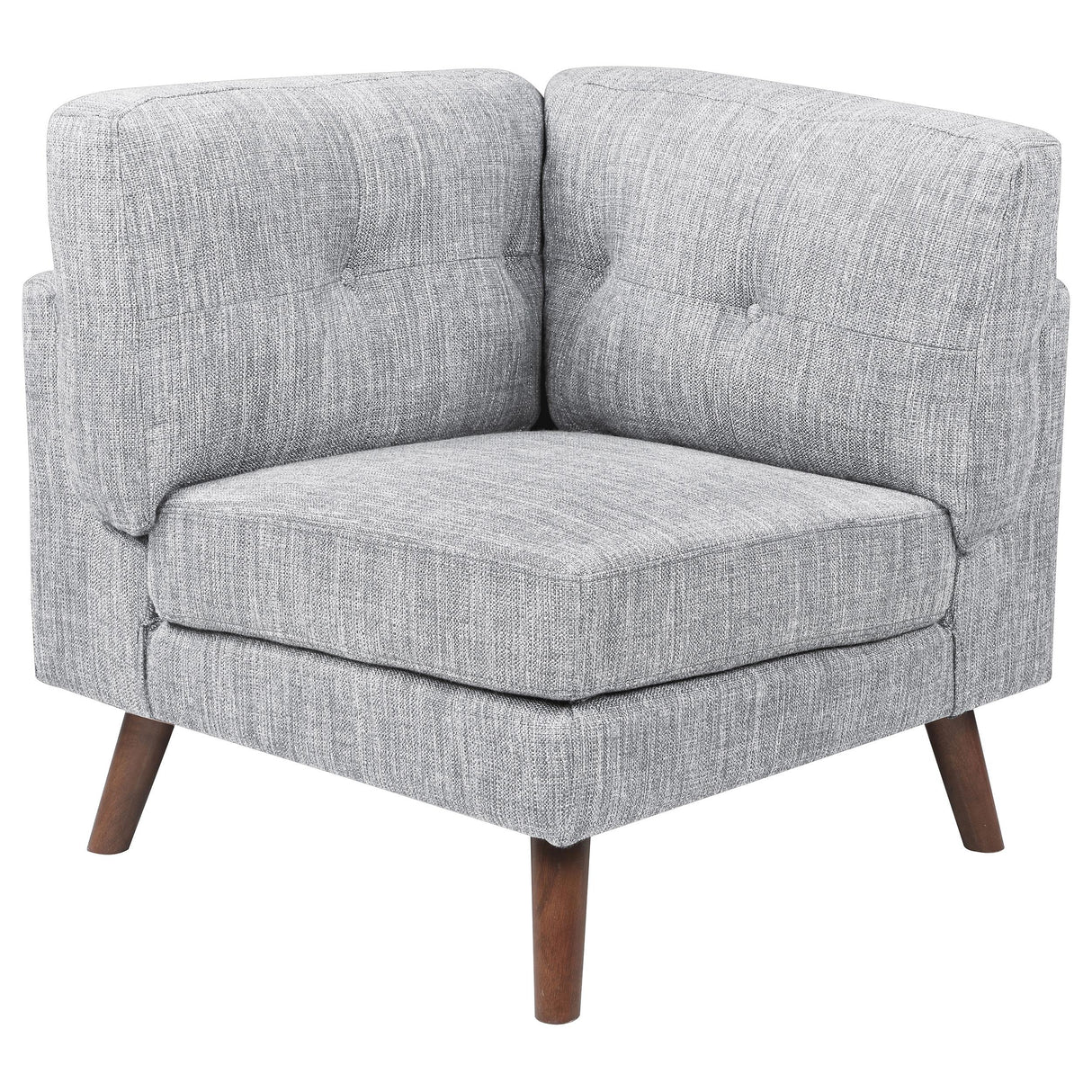 Coaster Churchill Upholstered Corner Grey