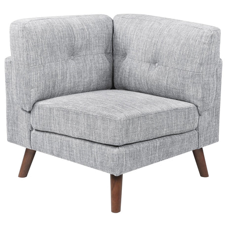 Coaster Churchill Upholstered Corner Grey
