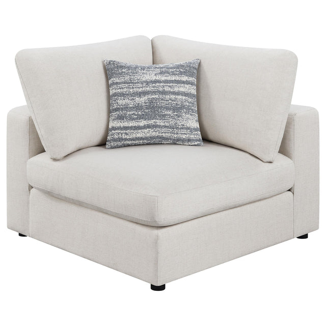 Coaster Serene Upholstered Corner Beige