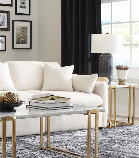 Coaster Hobson Upholstered RAF Chair Ivory