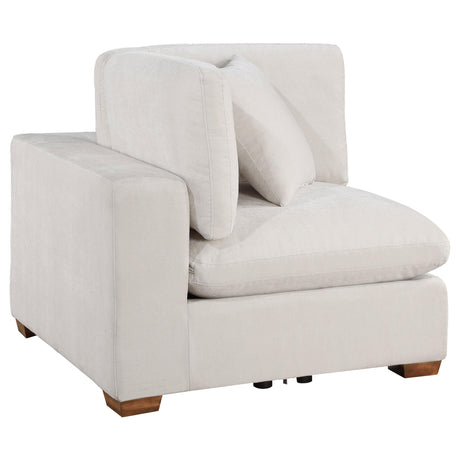 Coaster Lakeview Upholstered Corner Chair Ivory