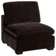 Coaster Lakeview Upholstered Armless Chair Dark Chocolate