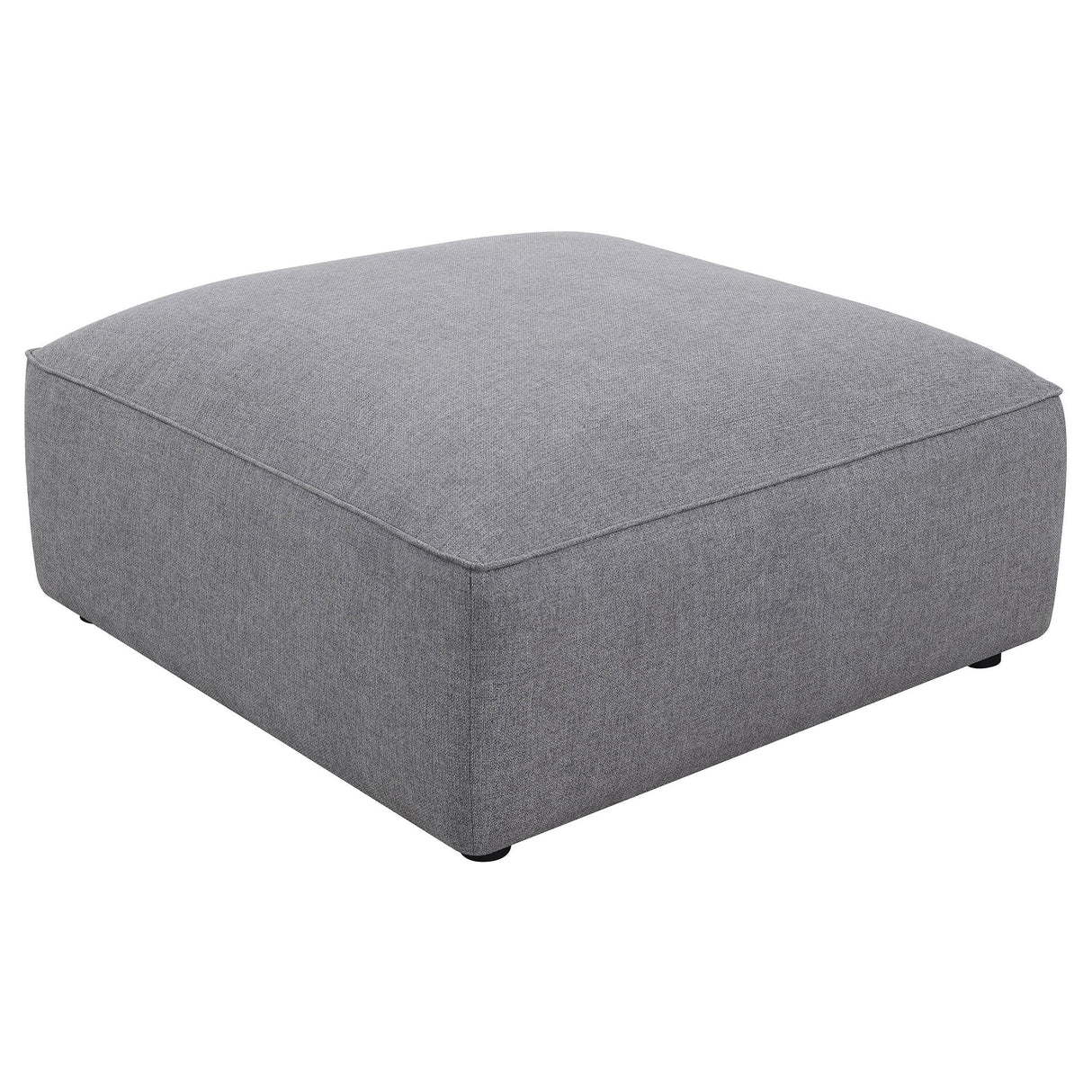 Coaster Jennifer Square Upholstered Ottoman Grey