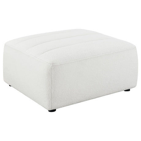 Coaster Sunny Square Upholstered Ottoman Natural
