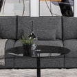 Coaster Sasha Upholstered Armless Chair Barely Black