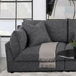 Coaster Sasha Upholstered LAF Chair Barely Black