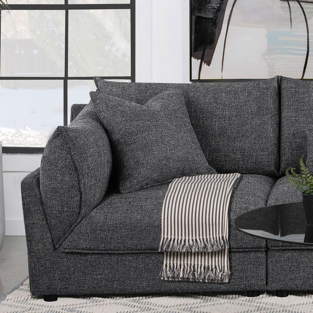 Coaster Sasha Upholstered LAF Chair Barely Black