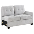 Coaster Georgina Upholstered RAF Chair Steel Beige