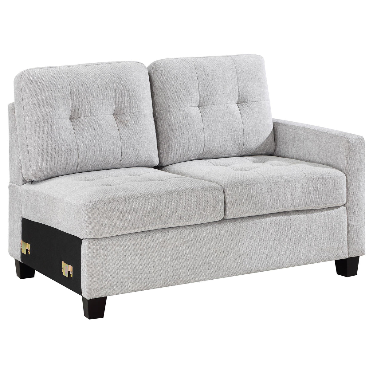 Coaster Georgina Upholstered RAF Chair Steel Beige