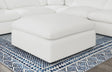 Coaster Raleigh Boucle Upholstered Ottoman Ivory