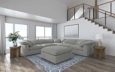 Coaster Raleigh 6-piece Boucle Upholstered Modular Sectional Grey