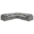Coaster Raleigh 5-piece Boucle Upholstered Modular Sectional Grey