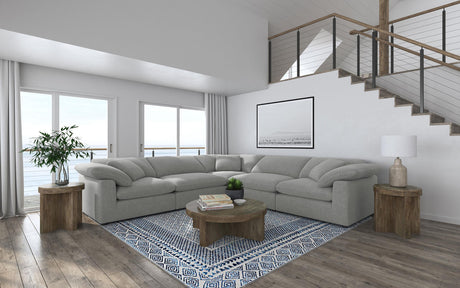 Coaster Raleigh 6-piece Boucle Upholstered Modular Sectional Grey