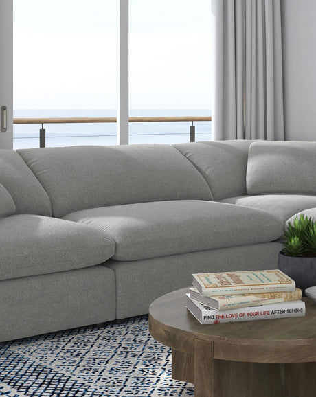 Coaster Raleigh Boucle Upholstered Armless Chair Grey