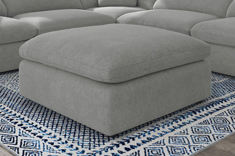 Coaster Raleigh Boucle Upholstered Ottoman Grey