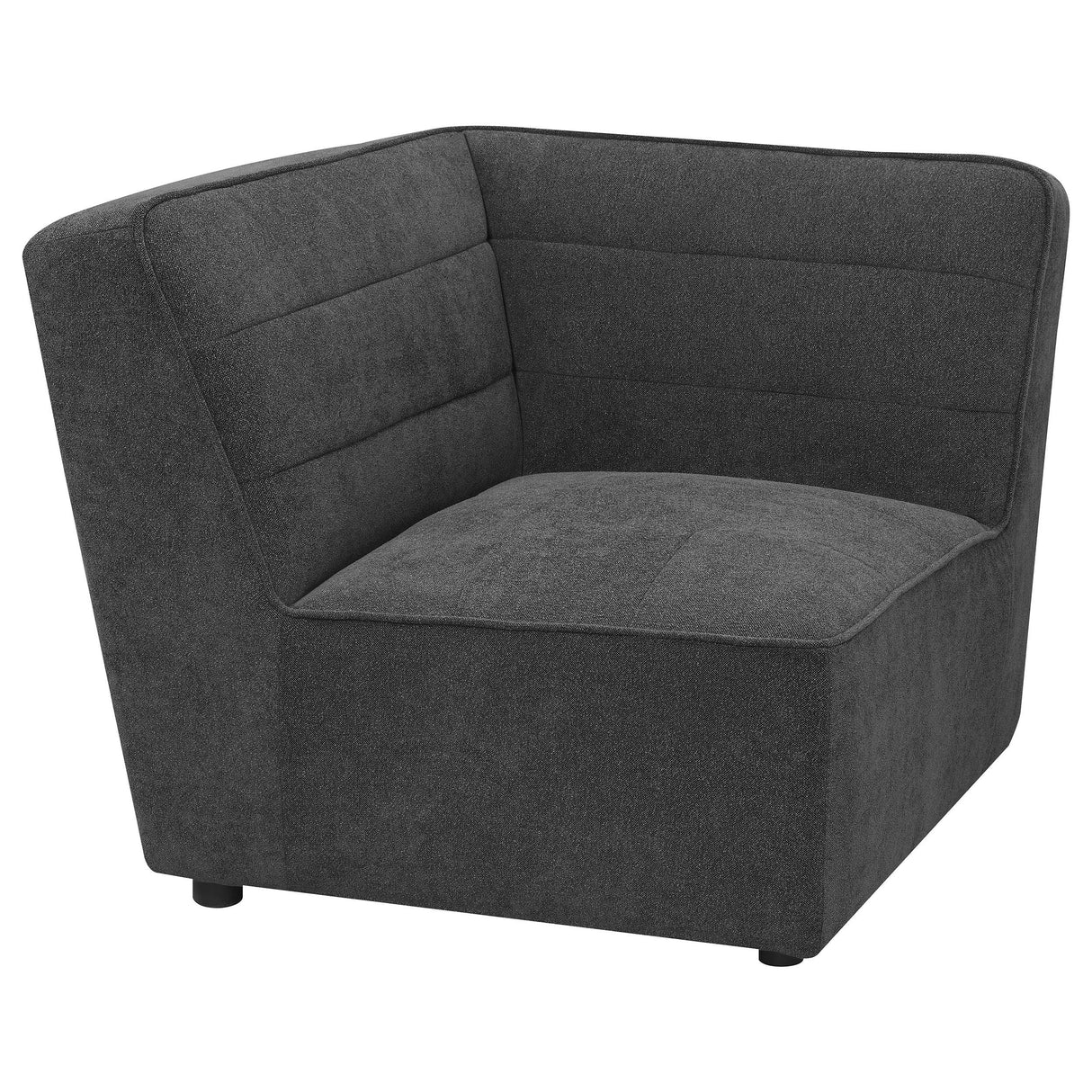 Coaster Sunny Upholstered Corner Chair Dark Charcoal