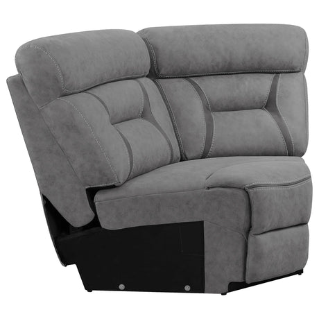 Coaster Higgins Upholstered Wedge Grey